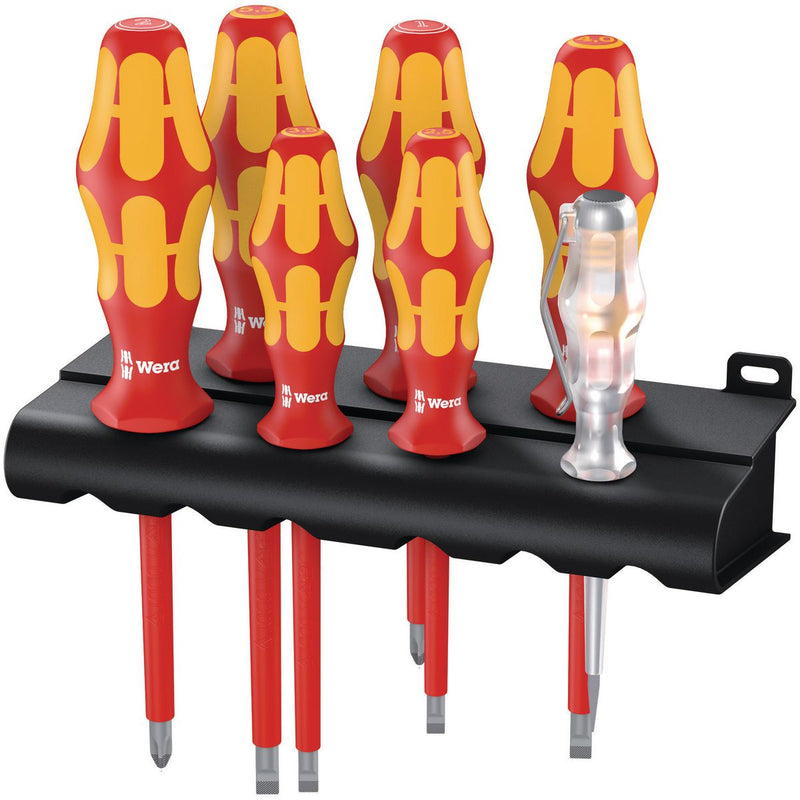 Wera 1Vde 7 Piece Screwdriver Set And Voltage Tester