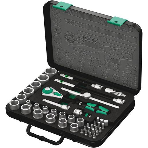 Wera 43 Piece Zyklop Ratchet, Socket And Bit Set 3/8In