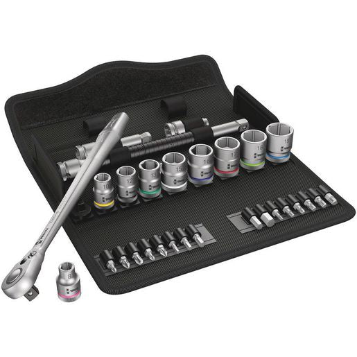 Wera 29 Piece Metric 3/8 Inch Socket Set WER004048