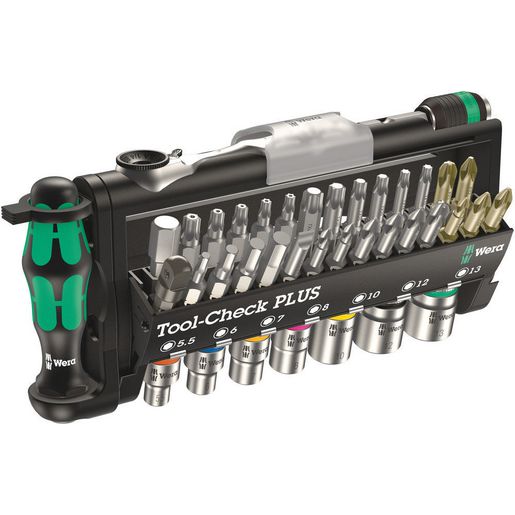 Wera 39 Piece Metric 1/4 Inch Bit & Socket Set WER056490