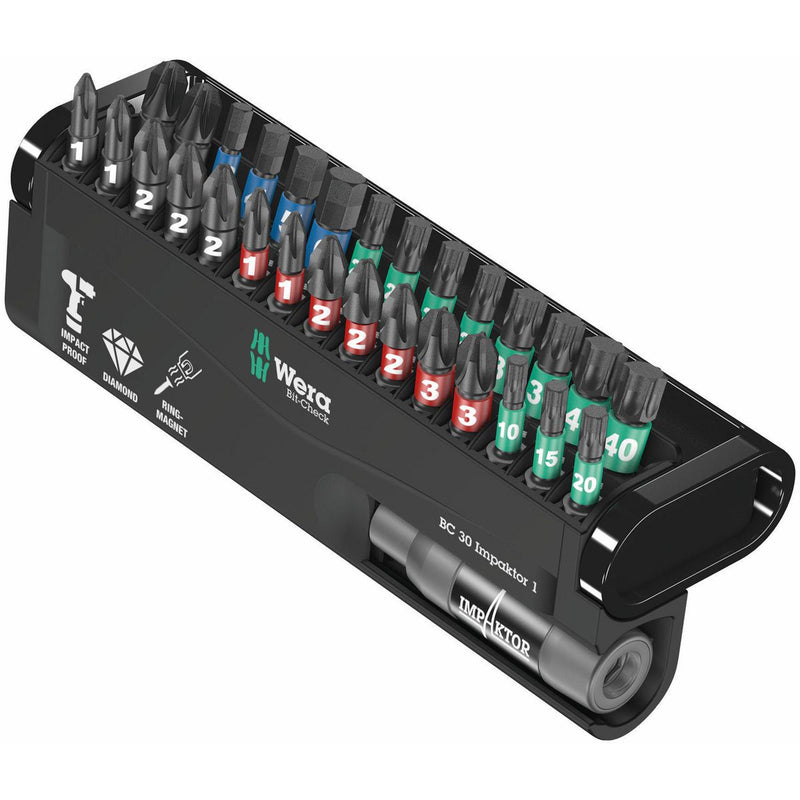 Wera Bit-Check 30 Impaktor 1 Bit Set 30 Piece WER057690