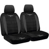 R.M. Williams Front Car Seat Covers Suede Velour Black -