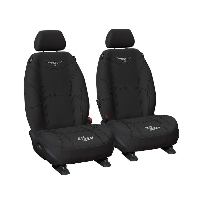 R.M. Williams Front Car Seat Covers Neoprene Black - Pair