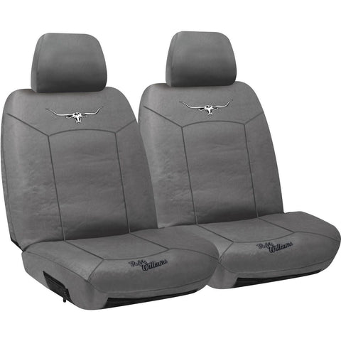 R.M. Williams Front Car Seat Covers Canvas Grey - Pair