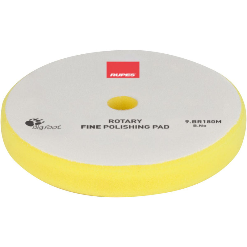 Rupes Bigfoot Rotary Foam Polishing Pad Yellow Fine 160mm