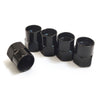 Maxi Trac Hexagon Black Valve Caps 5 Pack MTVC6