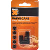 Maxi Trac Hexagon Black Valve Caps 5 Pack MTVC6