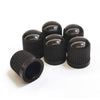 Maxi Trac Plastic Black Valve Caps 6 Pack MTVC1