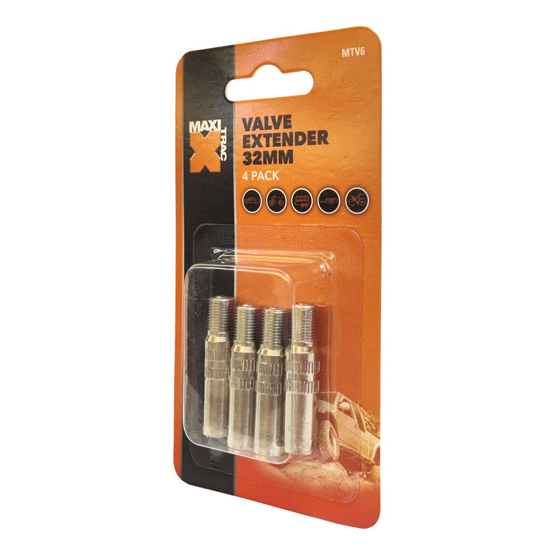 Maxi Trac Valve Extensions 32mm 4 Pack MTV6