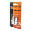 Maxi Trac Anodised Hex Silver Valve Caps 5 Pack MTVC2