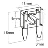 OEX Mini Blade Fuse, 3A Violet - Pack Of 5 ACX1650BL