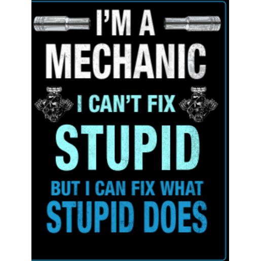 Gv Style Metal Sign - I'M A Mechanic RTSGS100-35