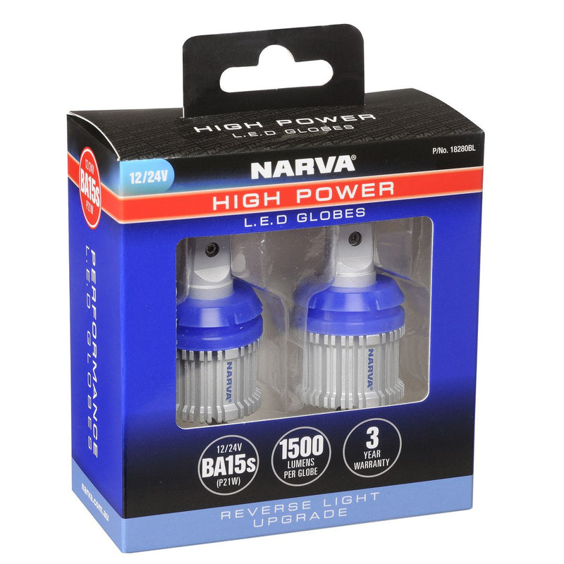 Narva LED Globe BA15S 12/24V HP Rev 18280BL