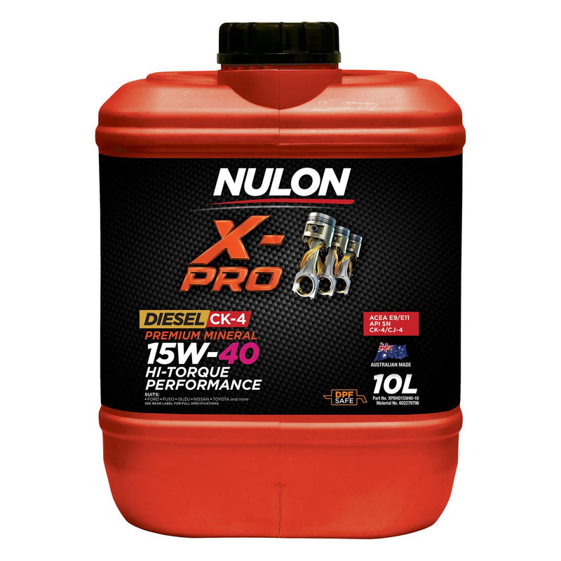 Nulon X-PRO 15W-40 Hi-Torque Performance Engine Oil 10L