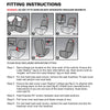 The Endless Summer 8 Piece Car Seat Cover Pack - Stripes