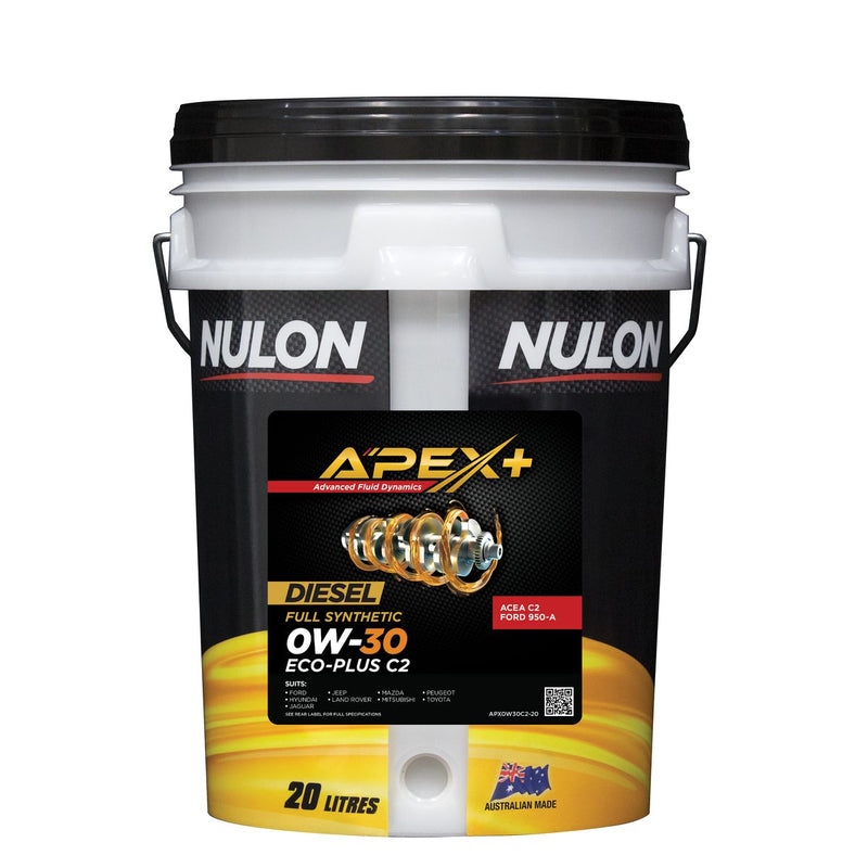 Nulon Apex+ 0W-30 Performance C2 Engine Oil 20L Full