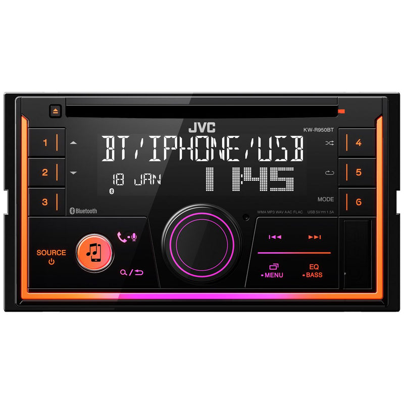 JVC 2-DIN Head Unit W/CD/Media/Bluetooth/iPod/USB