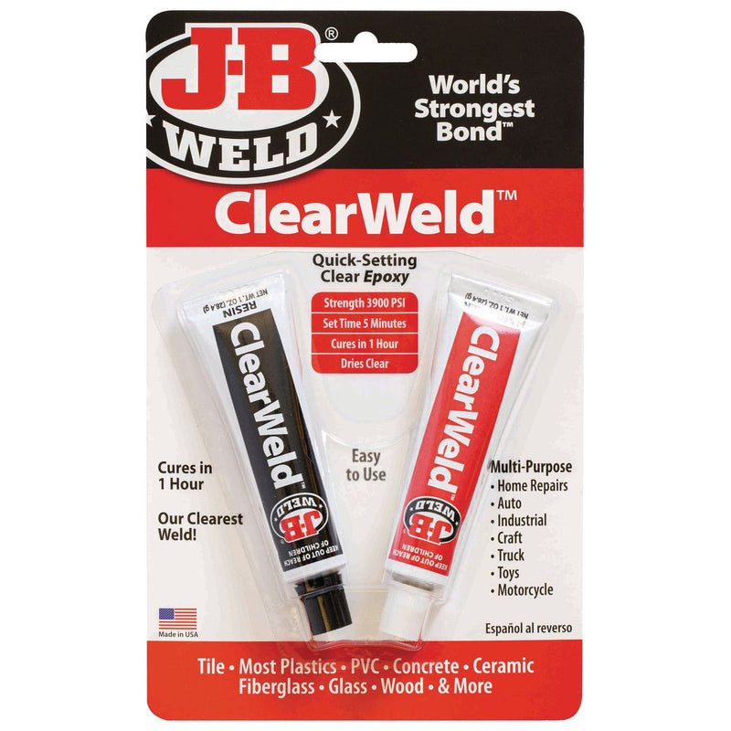 J-B Weld ClearWeld Twin Pack 28.4g 8212