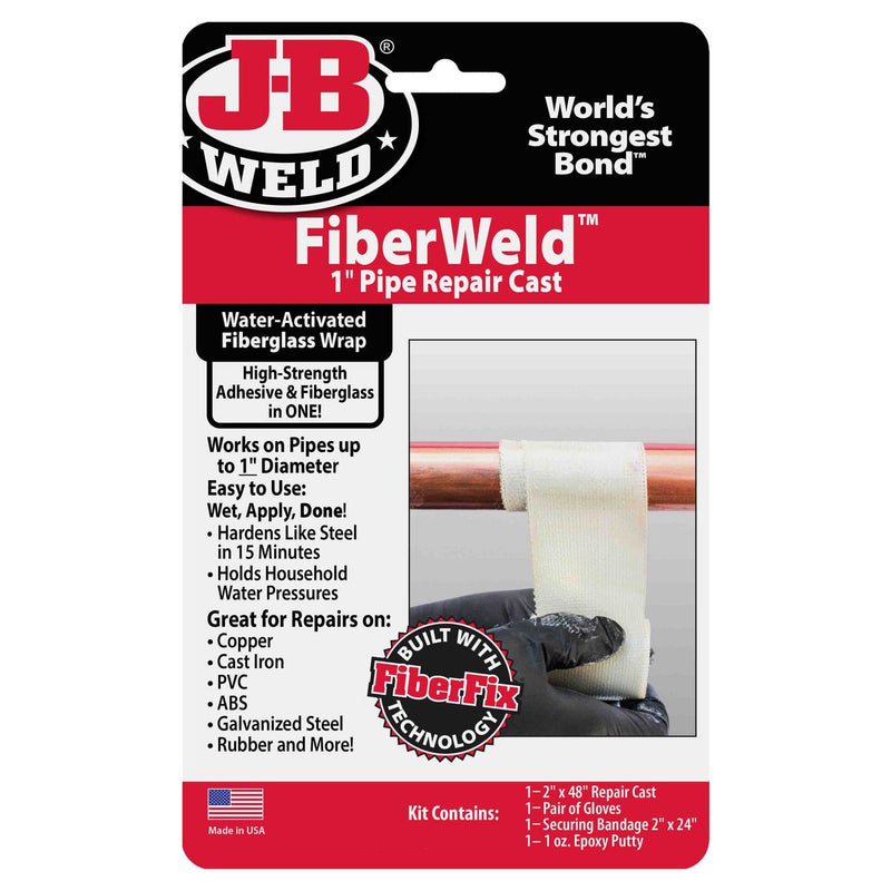 J-B Weld FibreWeld 1in. Pipe Repair Cast 2.5x121cm 38248