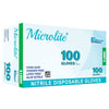 Microlite Nitrile Disposable Gloves Size Extra Large 100