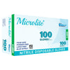 Microlite Nitrile Disposable Gloves Size Extra Large 100