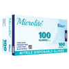 Microlite Nitrile Disposable Gloves Size Large 100 Pk