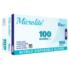Microlite Nitrile Disposable Gloves Size Large 100 Pk