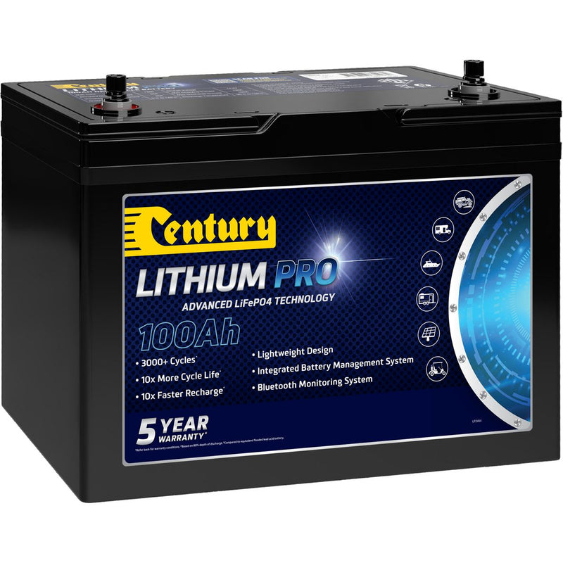 Century Lithium PRO 100Ah 12V Deep Cycle Battery