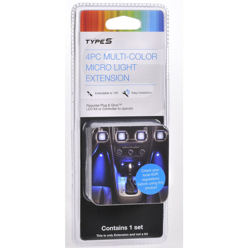 Type S Plug & Glow Multi Colour Extension Micro Light (4