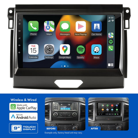 Aerpro 9In Multimedia Receiver To Suit Ford Ranger PX2