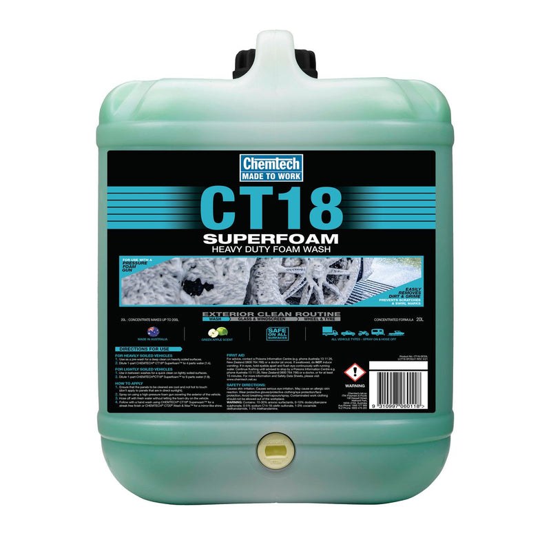Chemtech CT18 Superfoam Heavy Duty Foam Wash 20L