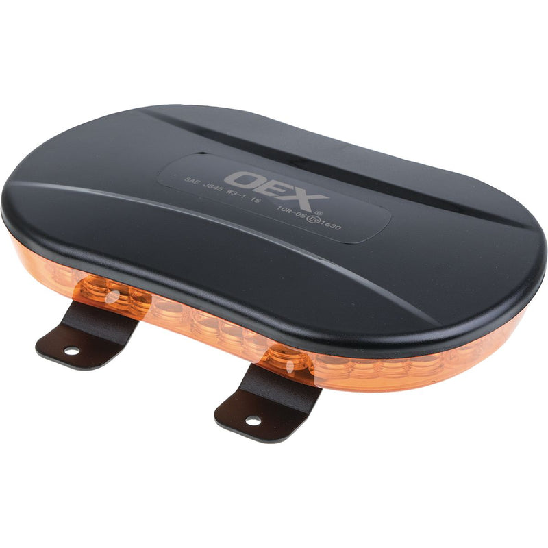 OEX 12/24V Low Profile Minibar Amber LED Amber Lens