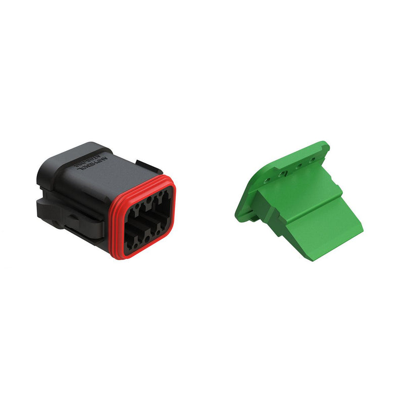 Amphenol At #16 - 8 Way Plug & Wedge 50 Pce