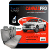 True Fit Tailored Fit Rear Car Seat Cover Canvas, Grey -