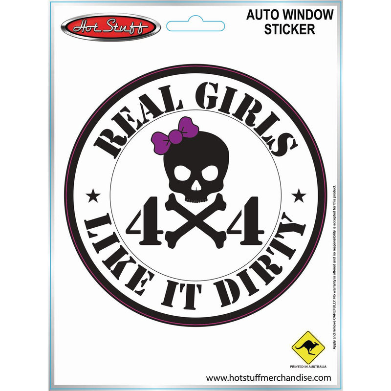 Hotstuff Real Girls Like It Dirty Auto Sticker SH1036