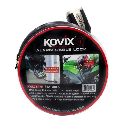 Kovix 1.7M Alarmed Cable Lock KWL24-170