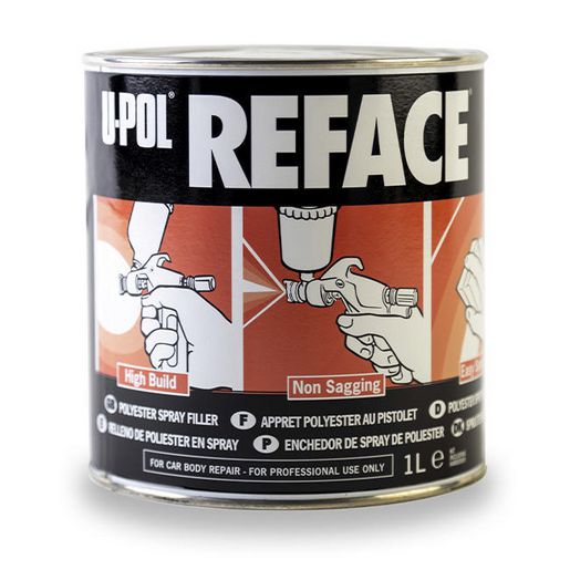 U-Pol Polyester Spray Putty Reface 2K 1L Upol/SF1