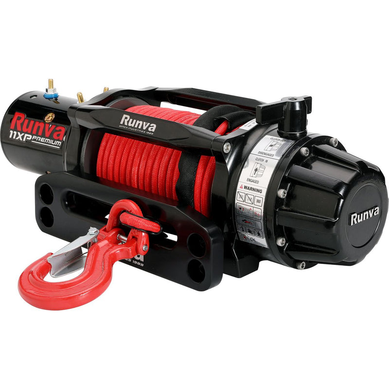 Runva 11XP Premium 4X4 Winch Red 12V 11000lb W/Synthetic