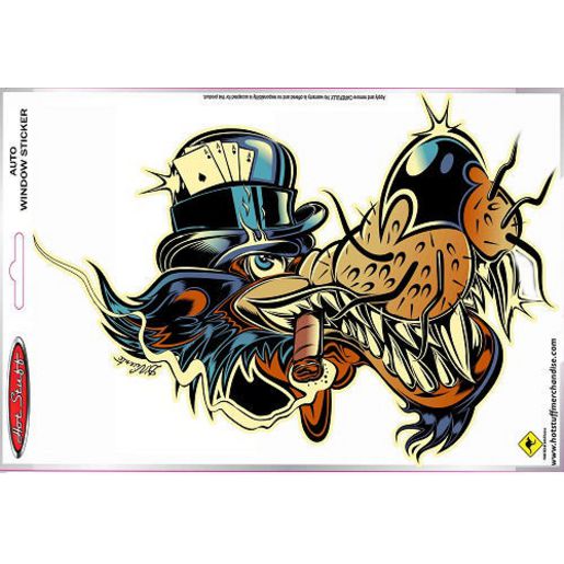 Hotstuff Automotive Window Sticker Big Bad Wolf SH620