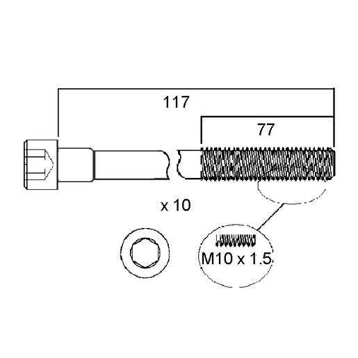 Permaseal Head Bolt Set HBS174