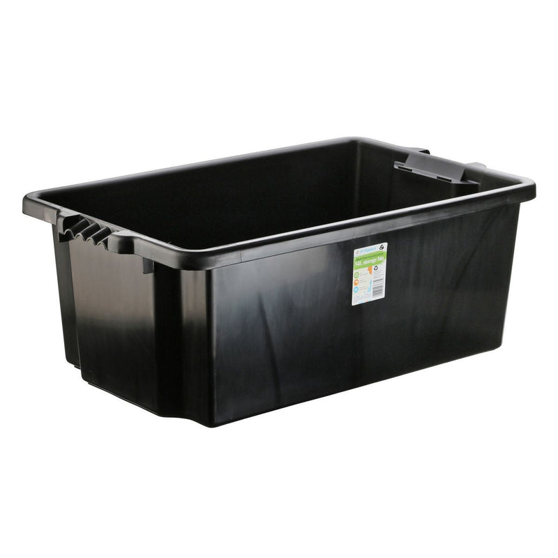Ip Plastics Ip Plastics 54L Storage Bin Black Recycled