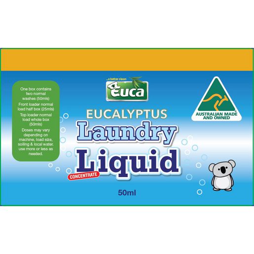 Euca Eucalyptus Laundromat Liquid -Boxed pack 50ml 004B50