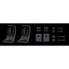 Hella Black Magic Slide Mounts Suit Double Row Bars 8HG