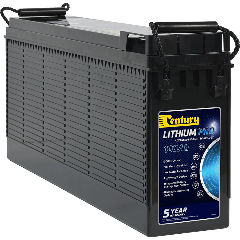 Century Lithium PRO Slimline 100Ah 12V Deep Cycle Battery