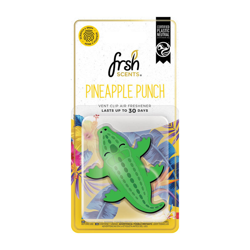 Frsh Scents Car Air Freshener Crocodile Pineapple Punch