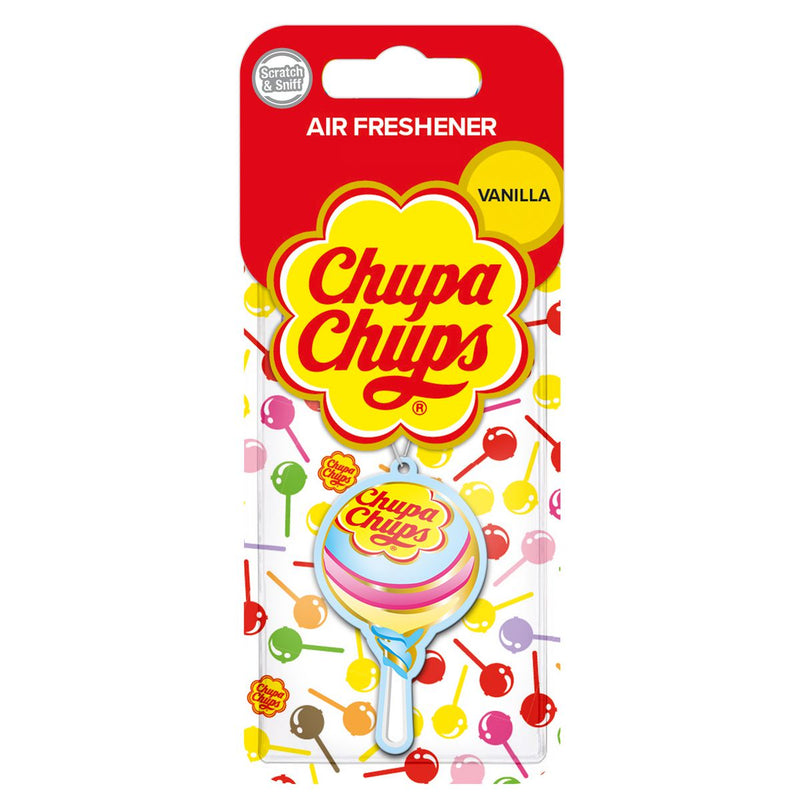 Chupa Chups Carded Lollipop Vanilla Air Freshener 3402623