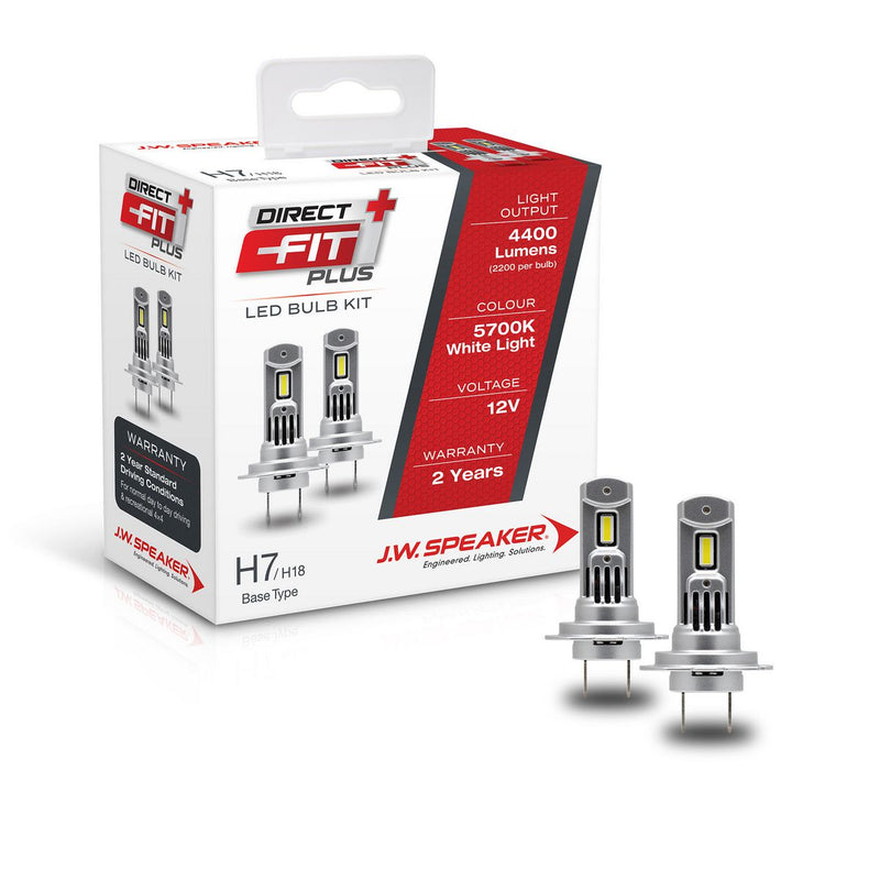 JW Speaker H7 LED Direct Fit Plus Kit 12V 5700K 999007DFP