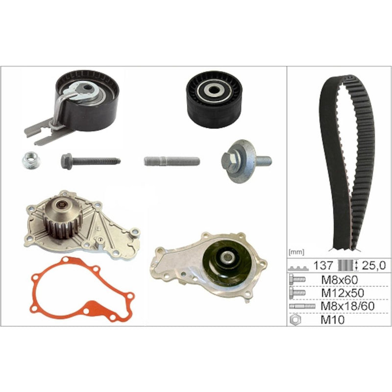 INA Water Pump & Timing Belt Kit 530 0375 30