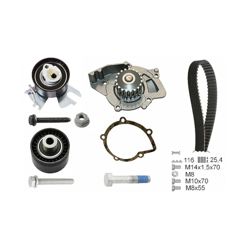 INA Water Pump & Timing Belt Kit 530 0558 31