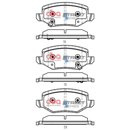 DBA Street Series Brake Pad Set DB15184SS